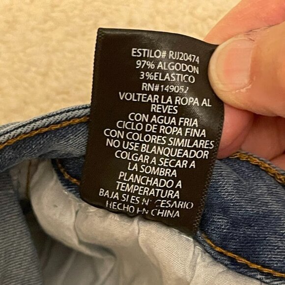 Cargo Style Denim Jogger Pants With Elastic Cuffs & Side Pockets By Fashion Nova - Picture 6 of 7